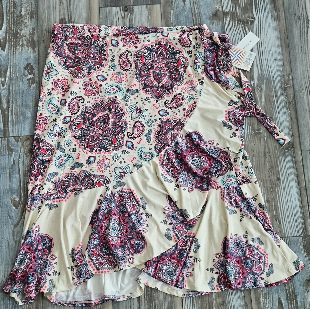 New Nwt Lularoe Bella Wrap Skirt 2x 2xl